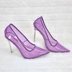 Purple PVC Pumps