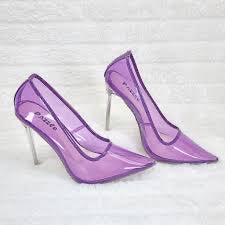 Purple PVC Pumps